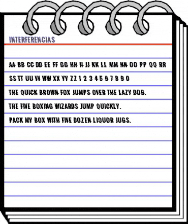 Interferencias Regular animated font preview Interferencias Regular animated font preview