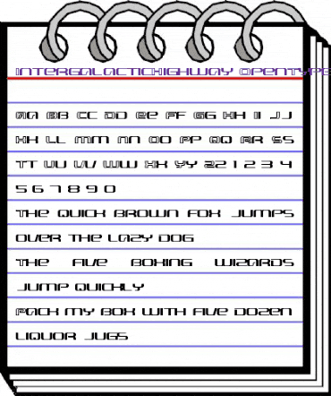 Intergalactic Highway animated font preview Intergalactic Highway animated font preview