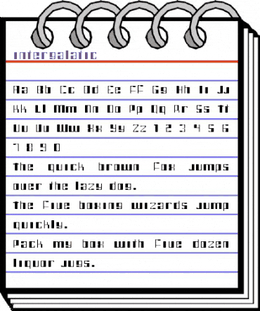 intergalatic Regular animated font preview intergalatic Regular animated font preview