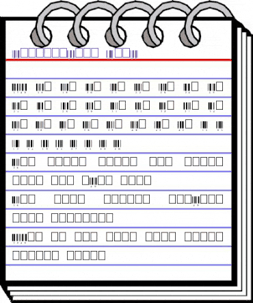 Interleaved 2of5 Regular animated font preview