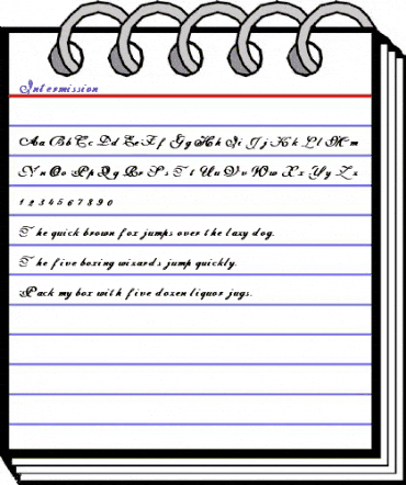 Intermission Regular animated font preview