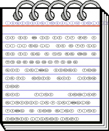 InternationalSymbolsP01 Medium animated font preview InternationalSymbolsP01 Medium animated font preview