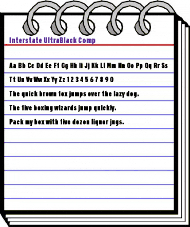 Interstate Regular animated font preview Interstate Regular animated font preview