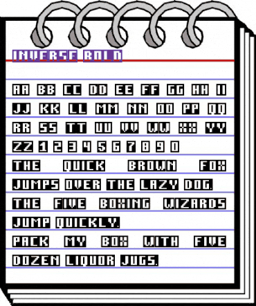 Inverse-Bold Regular animated font preview