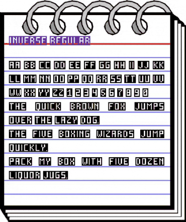 Inverse-Regular Regular animated font preview