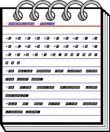 Inversionz Italic animated font preview Inversionz Italic animated font preview