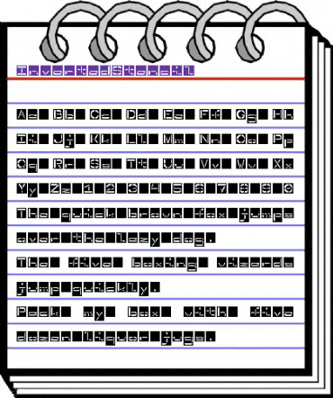 InvertedStencil Regular animated font preview