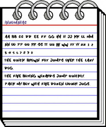 Inzomniac Regular animated font preview Inzomniac Regular animated font preview