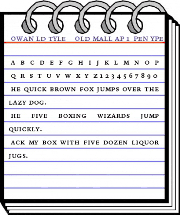 Bitstream Iowan Old Style Bold Samll Cap animated font preview