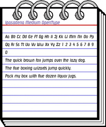 Ipasadena Medium animated font preview Ipasadena Medium animated font preview