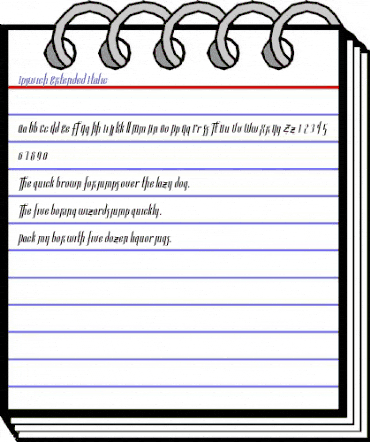 Ipswich-Extended Italic animated font preview Ipswich-Extended Italic animated font preview