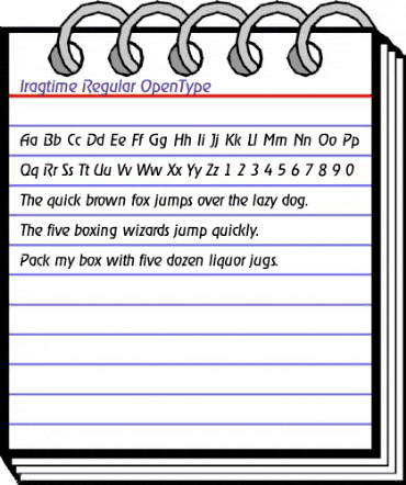 Iragtime Regular animated font preview Iragtime Regular animated font preview