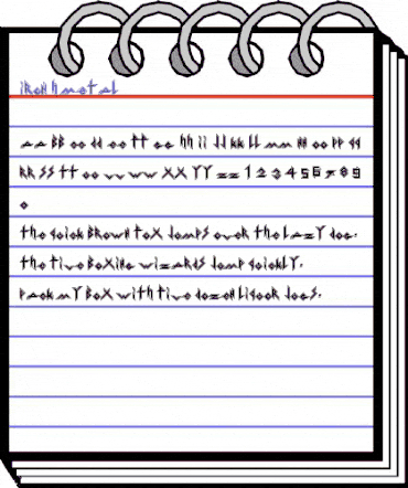 Iron H Metal Regular animated font preview Iron H Metal Regular animated font preview