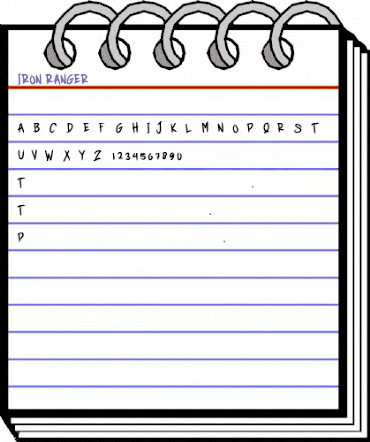 IRON RANGER Regular animated font preview IRON RANGER Regular animated font preview
