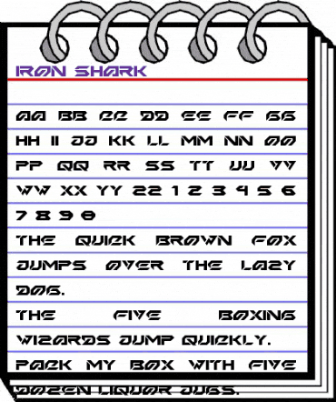 Iron Shark Regular animated font preview Iron Shark Regular animated font preview