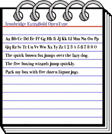 Ironbridge ExtraBold animated font preview Ironbridge ExtraBold animated font preview