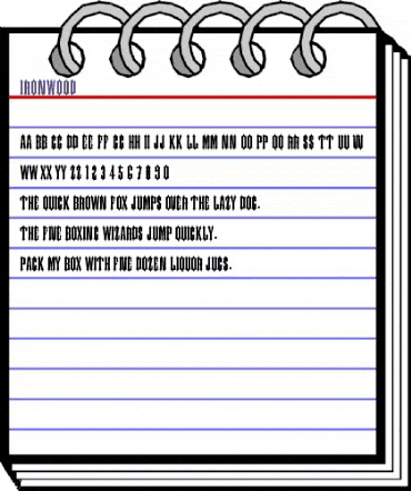 Ironwood Regular animated font preview Ironwood Regular animated font preview