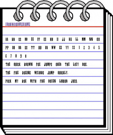 IRONWOODMedium2 Regular animated font preview IRONWOODMedium2 Regular animated font preview