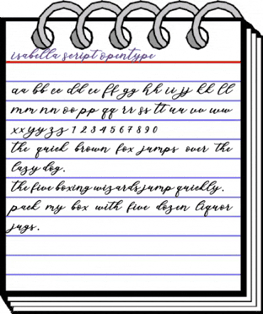 Isabella Script Regular animated font preview Isabella Script Regular animated font preview
