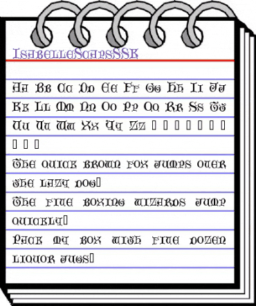 IsabelleScapsSSK Regular animated font preview IsabelleScapsSSK Regular animated font preview