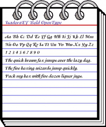 IsadoraEF Bold animated font preview IsadoraEF Bold animated font preview