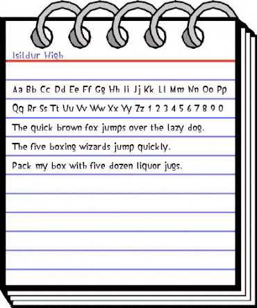 Isildur High Regular animated font preview Isildur High Regular animated font preview