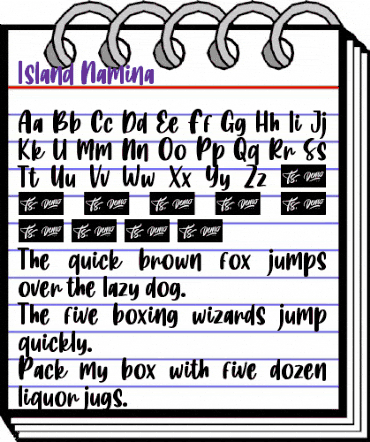 Island Namina Regular animated font preview Island Namina Regular animated font preview