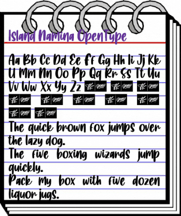 Island Namina Regular animated font preview Island Namina Regular animated font preview