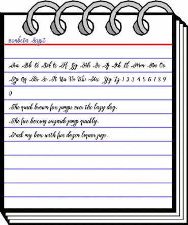 Issabeta Script Regular animated font preview Issabeta Script Regular animated font preview