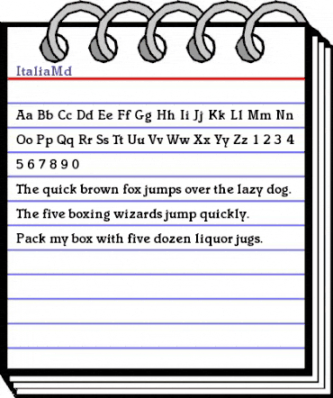 ItaliaMd Medium animated font preview ItaliaMd Medium animated font preview