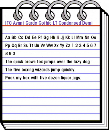AvantGarde LT CondBook Bold animated font preview AvantGarde LT CondBook Bold animated font preview