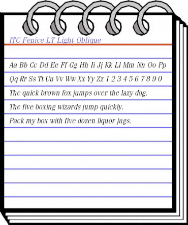 ITCFenice LT Light Italic animated font preview ITCFenice LT Light Italic animated font preview