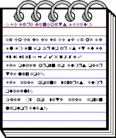 ITC Zapf Dingbats Medium animated font preview ITC Zapf Dingbats Medium animated font preview