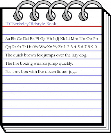 ITCBerkeleyOldstyle-Book Book animated font preview ITCBerkeleyOldstyle-Book Book animated font preview