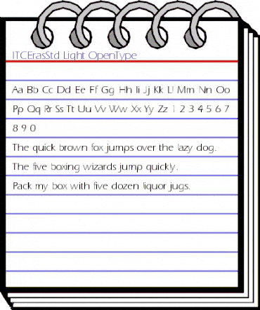 ITC Eras Std Light animated font preview ITC Eras Std Light animated font preview