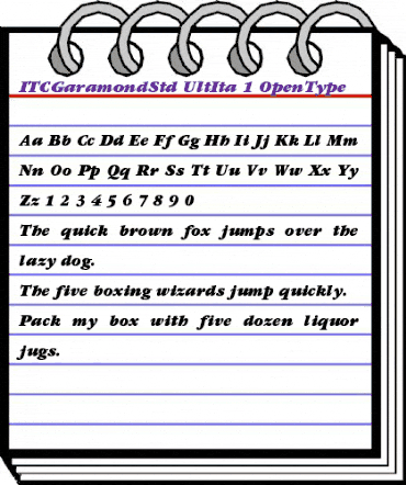 ITC Garamond Std Ultra Italic animated font preview ITC Garamond Std Ultra Italic animated font preview