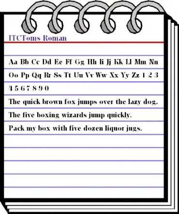 ITCTom's Roman animated font preview ITCTom's Roman animated font preview