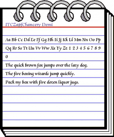 ITCZapfChancery-Demi Demi animated font preview ITCZapfChancery-Demi Demi animated font preview