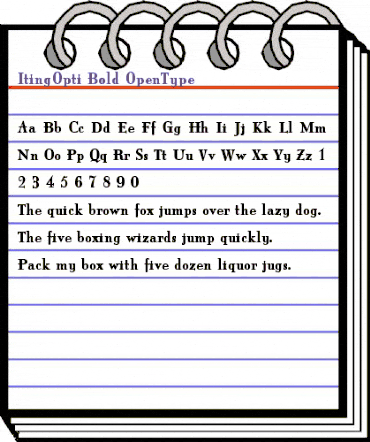 ItingOpti Bold animated font preview ItingOpti Bold animated font preview