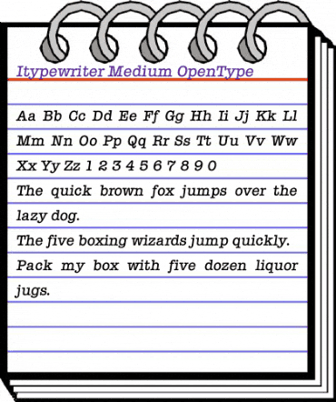 Itypewriter Medium animated font preview Itypewriter Medium animated font preview