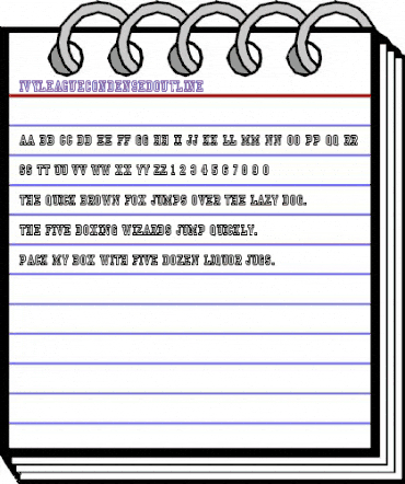 IvyLeagueCondensedOutline Regular animated font preview IvyLeagueCondensedOutline Regular animated font preview