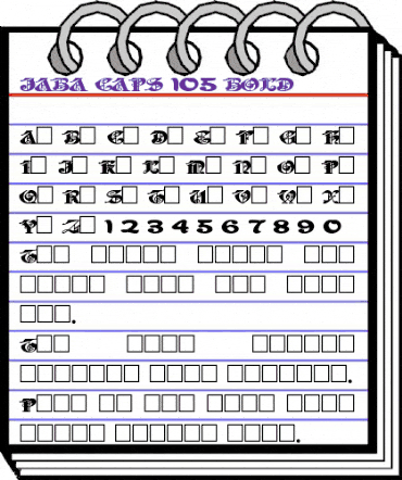 JabaCaps105 Bold animated font preview JabaCaps105 Bold animated font preview