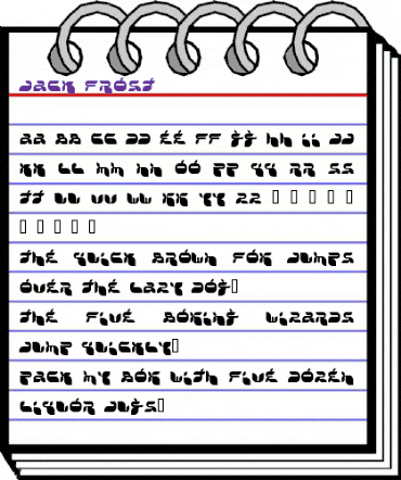 Jack Frost Regular animated font preview Jack Frost Regular animated font preview