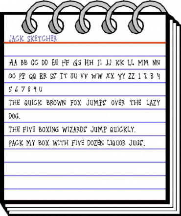 Jack Sketcher Regular animated font preview
