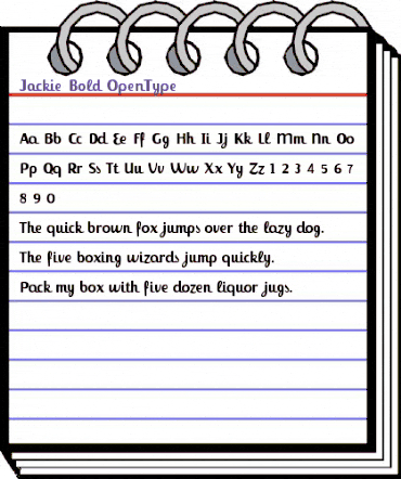Jackie Bold animated font preview Jackie Bold animated font preview