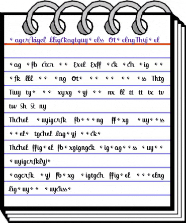 Jackie-Ligatures Regular animated font preview