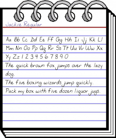 Jackie Regular animated font preview Jackie Regular animated font preview