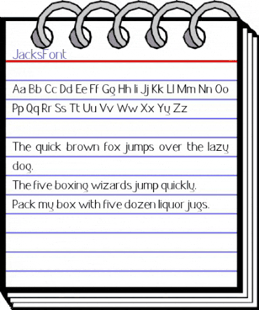 Jacks Font Regular animated font preview