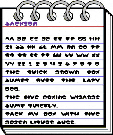 Jackson Regular animated font preview Jackson Regular animated font preview