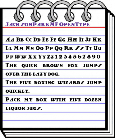 Jackson Park NF Regular animated font preview Jackson Park NF Regular animated font preview